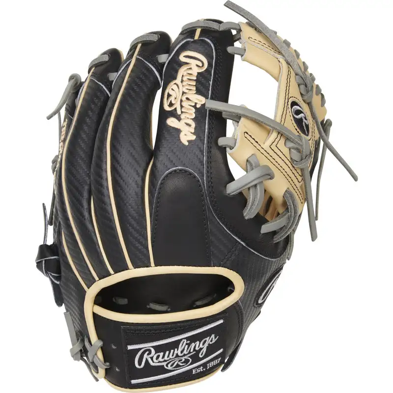 Rawlings Heart Of The Hide Hyper Shell 11.5" Baseball Glove - Black/Tan 3 Rawlings Heart Of The Hide Hyper Shell 11.5" Baseball Glove - Black/Tan