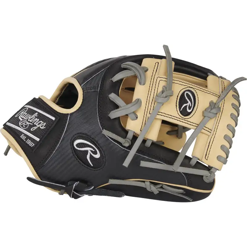 Rawlings Heart Of The Hide Hyper Shell 11.5" Baseball Glove - Black/Tan 5 Rawlings Heart Of The Hide Hyper Shell 11.5" Baseball Glove - Black/Tan - Image 3